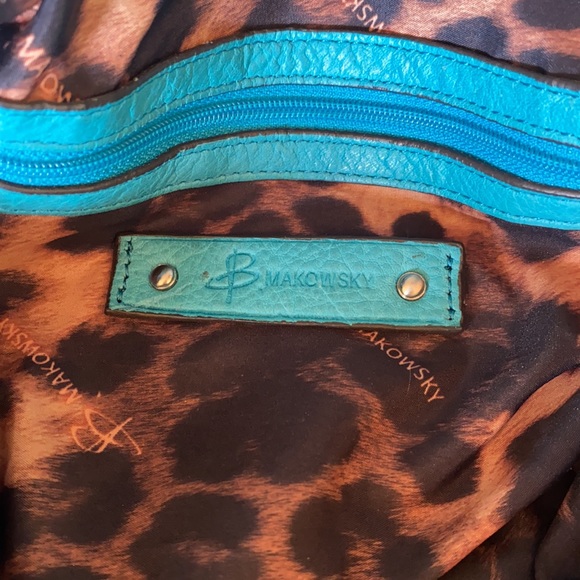 B. Makowsky Leather Shoulder Bag - Picture 8 of 12